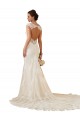 Modern Chapel Train Sweetheart Mermaid Lace Wedding Dress with Keyhole Back Australia