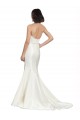 Trumpet Satin Wedding Dress with Sweetheart Lace Bodice Australia