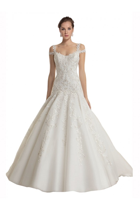 Off the Shoulder Mermaid Lace Tulle Wedding Dress Australia