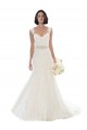 Off the Shoulder Mermaid Lace Beach Wedding Dress with Beaded Belt Australia