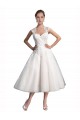 A-Line Short Tea Length Sweetheart Tulle Lace Beach Wedding Dress Australia