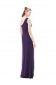 Draped One Shoulder Full Length Chiffon Bridesmaid Dress Australia