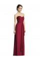 Long Strapless Chiffon Bridesmaid Dress with Side Slit Australia