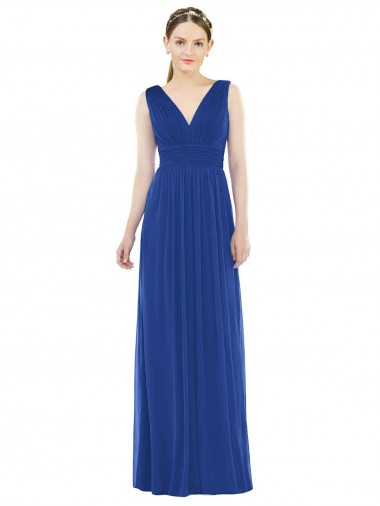 Low Square Back Sleeveless Shirred Skirt Bridesmaid Dress Australia