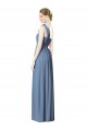 Flower Shoulder Draped One Shoulder Chiffon Bridesmaid Dress Australia