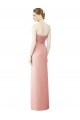 Strapless Sweetheart Long Chiffon Wrap Bridesmaid Dress Australia