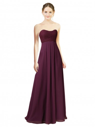 Dreamy Lace Over Chiffon Bridesmaid Dress Australia