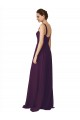 Full Length Chiffon Bridesmaid Dress with Spaghetti Straps Australia