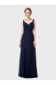 Long Chiffon Bridesmaid Dress with Sweetheart Neckline and Shoulder Straps Australia