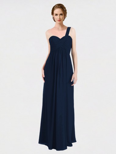 Full Length Long Chiffon Bridesmaid Gown with Sweetheart Neckline Australia