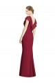V-Neck V-Back Long Chiffon Bridesmaid Dress Australia