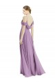 Off the Shoulder Open Cowl-Back Maxi Bridesmaid Dress Australia
