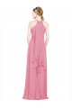 Halter Neck Keyhole A-Line Chiffon Bridesmaid Dress Australia