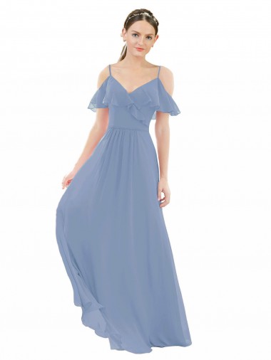 Pleated One Shoulder A-Line Chiffon Bridesmaid Dress Australia