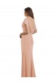 Cap Sleeves Long Chiffon Bridesmaid Dress / Prom Dress with Low V-Back Australia