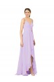 High-Low Chiffon Bridesmaid Dress with Ruffle Detail Australia