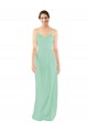 Classic Long Chiffon Bridesmaid Dress with V-Neck Australia
