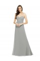 Chiffon Bridesmaid Dress with Sweetheart Neckline and Adjustable Straps Australia