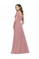 Flutter Sleeves Short Chiffon Bridesmaid Dress with Tie Belt Australia