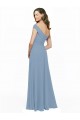 Chiffon Bridesmaid Dress with Classic Off the Shoulder Neckline Australia