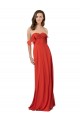 Chiffon A-Line Bridesmaid Dress with Ruched Bodice Australia