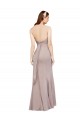 Fit and Flare Long Chiffon Bridesmaid Dress / Prom Dress with Sash and Open Back Australia