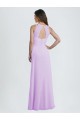 Sweetheart Long Chiffon Bridesmaid Dress with Halter Straps Australia