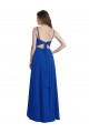Draped High Low Chiffon Bridesmaid Dress with Cross Over Bodice Australia