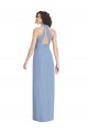 V-Neck Halter Back Straps Chiffon Formal Bridesmaid Dress Australia