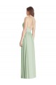 Criss Cross Strap Backless Maxi Long Chiffon Bridesmaid Dress Australia