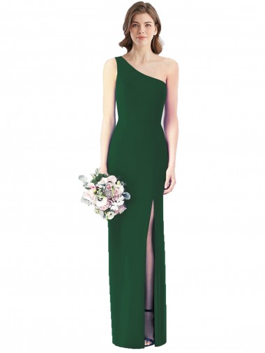 One Shoulder Chiffon Trumpet Bridesmaid Dress Australia