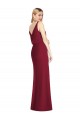 Blouson Bodice Chiffon Bridesmaid Dress with Front Slit Australia