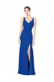 Low Back Sleeveless Chiffon Bridesmaid Dress with Side Slit Australia