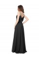 Cowl Back Spaghetti Straps Long Chiffon Bridesmaid Dress  Australia