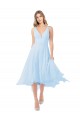 Chiffon Midi Length Keyhole Back Cocktail Bridesmaid Dress Australia