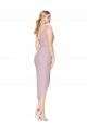 High Low One Shoulder Ruffles V-Neck Chiffon Wrap Bridesmaid Dress / Formal Prom Dress Australia