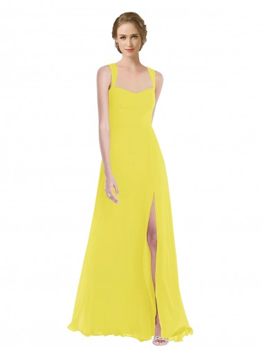 Wide Strap Sweetheart Maxi Bridesmaid Dress Australia
