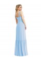 Tie Shoulder Bustier Bodice Ruffle Hem Maxi Bridesmaid Dress Australia