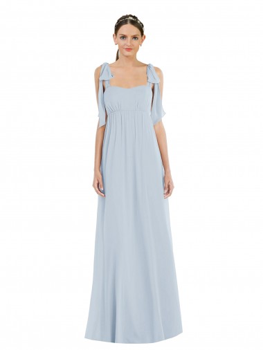 Tie Shoulder Empire Waist Maxi Bridesmaid Dress Australia