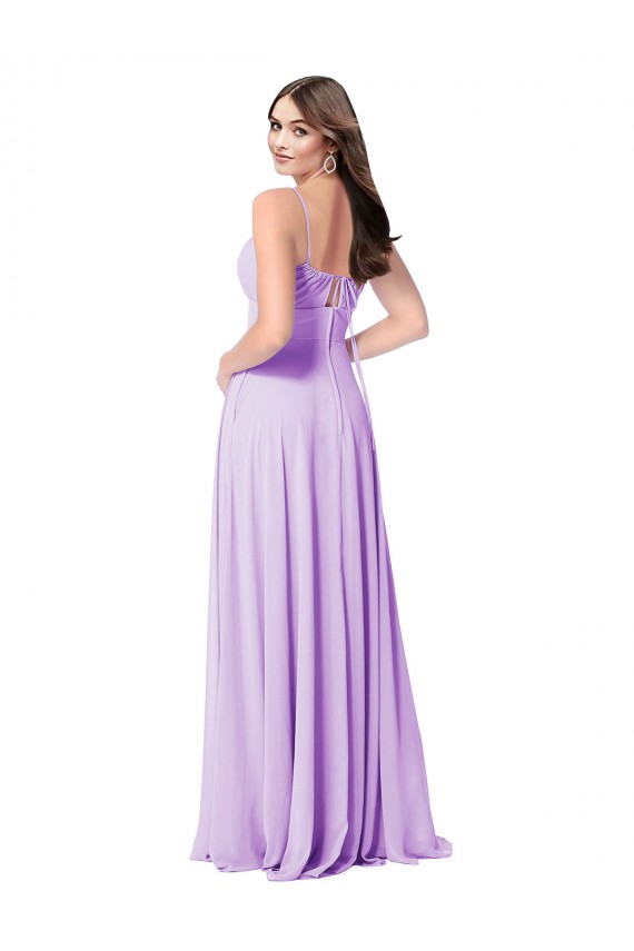 Chiffon A-Line Chiffon Bridesmaids Dress with Ruched Bodice Australia