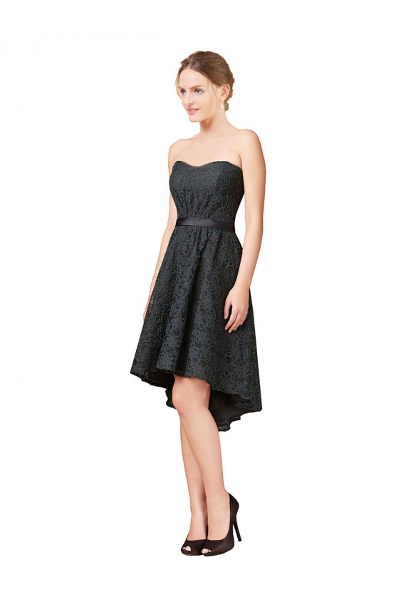 Lace Cocktail Bridesmaid Dress with Hi-Low Hemline Australia