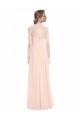 Sweetheart Chiffon Bridesmaid Dress with Lace Straps and Keyhole Back Australia