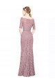 Short Sleeves Crop Top Mermaid Lace Bridesmaid Dress / Prom Dress Australia