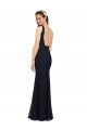 Lace Bridesmaid Dress with Satin Waistband and Open Back Australia
