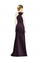 Full Length One Shoulder Satin Bridesmaid Dress with Bow Shoulder Detail Australia