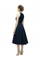 Halter Neck Short Tea Length Sleeveless Satin Bridesmaid Dress Australia