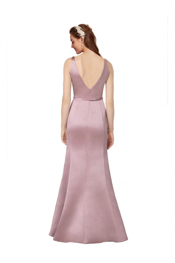 Sexy Formal Satin Bridesmaid Dress / Prom Dress with Side Cutouts Australia