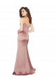 Floor Length Formal Silky Satin Bridesmaid Dress / Prom Dress with Front Skirt Slit Australia