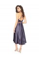 Midi Cocktail Length Silky Satin Bridesmaid Dress / Prom Dress with Open Tied Back Australia
