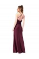 Cowl Back V-Neck Formal Silky Satin Bridesmaid Dress / Prom Dress Australia